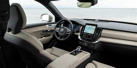 Tematinė nuotrauka: Volvo XC90 salonas su navigacijos sistema