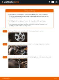 Vaizdinė instrukcija, kaip pakeisti vairo stiprintuvo diržą ant VW Golf 3