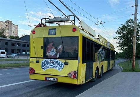 troleibuso vairuotojas rūko salone