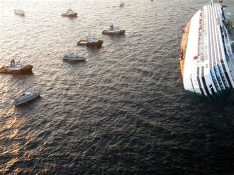 Costa Concordia katastrofos vieta po iškėlimo operacijos