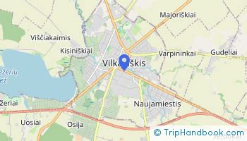 Vilkaviškio žemėlapis su pažymėtu autoserviso adresu