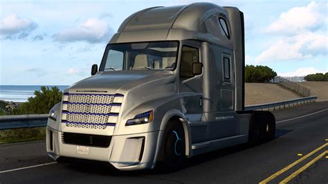 Futuristinio dizaino autonominis vilkikas „Freightliner Inspiration“