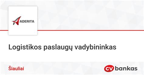 Infografika: logistikos paslaugų tipai
