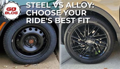 Infographic comparing steel and alloy wheels