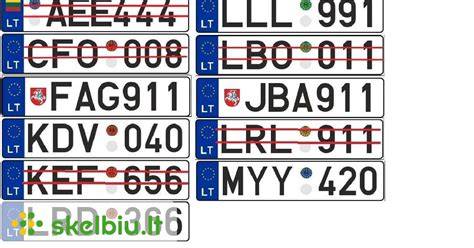 Statistinė diagrama: valstybiniai numeriai 2013-2015