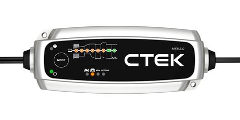 Infografika: CTEK MXS 5.0 įkrovimo ciklo etapai su paaiškinimais