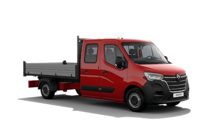Renault Master furgono su dviguba kabina šoninis vaizdas