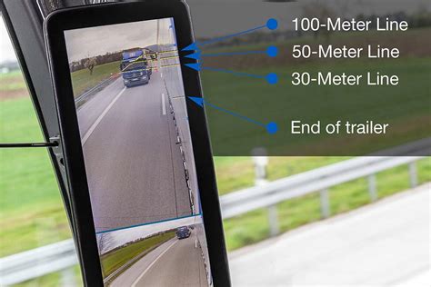 Mercedes-Benz Actros su MirrorCam veidrodėlių kameromis, iliustruojanti aerodinaminį dizainą