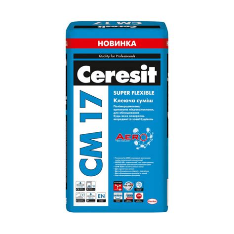 schematinis brėžinys, vaizduojantis skirtingų tipų plytelių klijavimo pagrindus ir Ceresit CM 17 pritaikymą