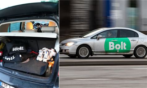 Vairuotojas, naudojantis Bolt programėlę ir automobilį su Bolt ženklinimu