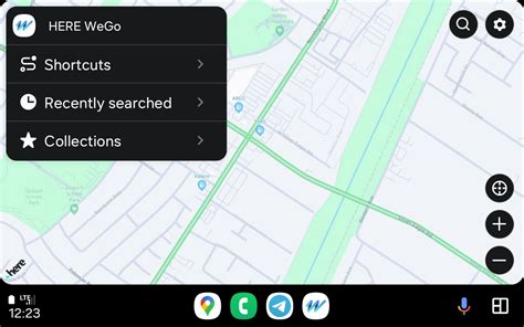 Programėlės „Here WeGo“ diegimo ekranas „Google Play“ parduotuvėje