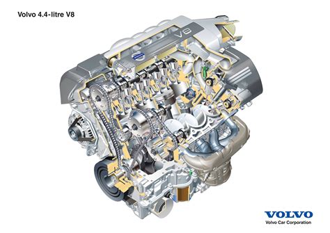Volvo XC90 su Yamaha V8 varikliu, pjūvio schema