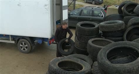 nuotrauka: autoserviso padangų surinkimo vieta