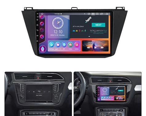 Tematinė nuotrauka: moderni Android multimedija VW Tiguan automobilyje