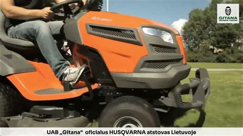 Teminis Husqvarna vejos traktoriuko nuotrauka