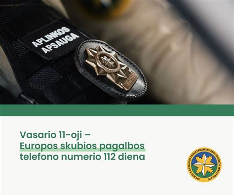 logotipo ir identifikacinio numerio pavyzdys ant aplinkos apsaugos pareigūno pažymėjimo