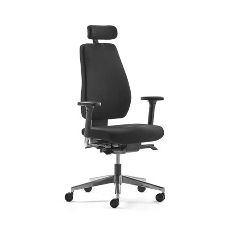 Šiuolaikinės ergonominės biuro kėdės dizainas su akcentu ant nugaros atlošo ir sėdynės