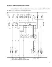Schema, iliustruojanti Mazda automobilių elektrinės sistemos veikimą
