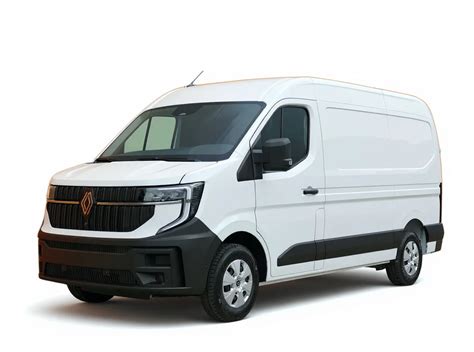 Nuotrauka, demonstruojanti Renault Master IV su sumontuotais vėjo deflektoriais