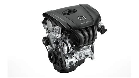 Mazda SkyActiv 2.2 Diesel variklio schema su pažymėtais velenėliais