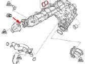 BMW E39 įsiurbimo kolektoriaus su MAP jutikliu vieta