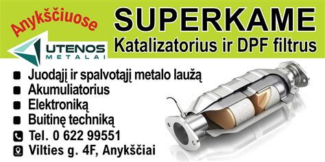 Automobilio katalizatorius ir taurieji metalai