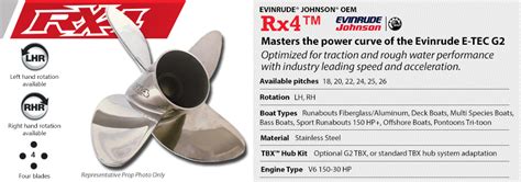 Evinrude RX4 ir RX3 propelerių palyginimas su jų optimaliu panaudojimu
