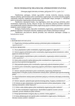 Schema: Pelno nesiekiančių organizacijų teisinės formos Lietuvoje