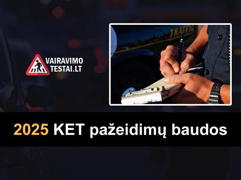 infografika su pagrindinių KET pažeidimų ir jiems taikomų baudų santrauka