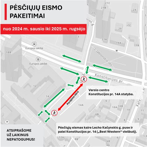 Miesto eismas Vilniuje, palyginimui su Klaipėda