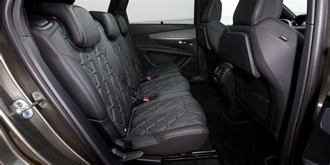 Interior view of the Peugeot 5008 with a focus on the flexible seating arrangement.
