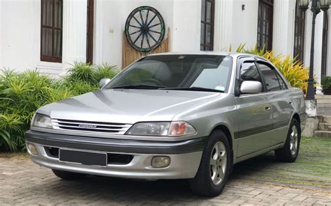 Toyota Carina techninės priežiūros infografika