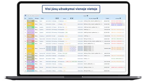 infografikas, vaizduojantis kelionės lapo vietą įmonės transporto valdymo sistemoje