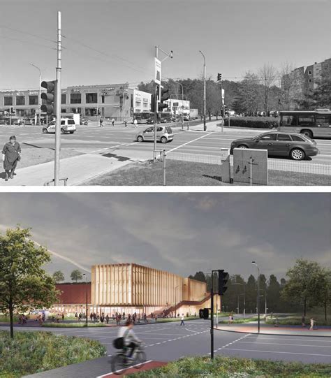 Architektūrinė vizualizacija: 16 aukštų pastato projektas Viršuliškių skersgatvyje