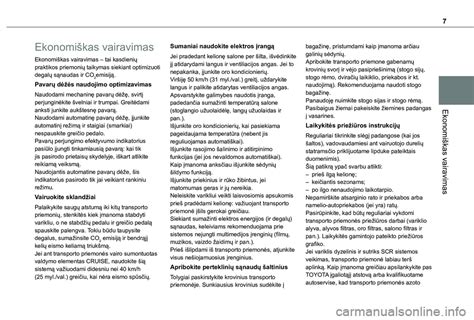 Schema: ekonomiškas vairavimas mieste ir užmiestyje