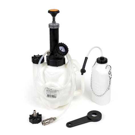 scheminė stabdžių sistemos nuorinimo instrukcija su varikliu ir žarnelėmis