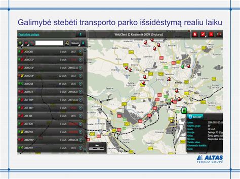 schema: transporto parko valdymo sistema su vairuotojų identifikavimu, kuro kontrolės ir GPS stebėjimo moduliais