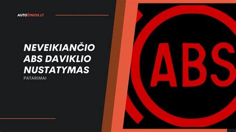ABS daviklio ir ABS žiedo schema bei jų padėtis ant rato stebulės