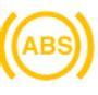 ABS stabdžių sistemos įspėjamasis simbolis