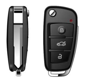 automobilio raktas su modernia įranga