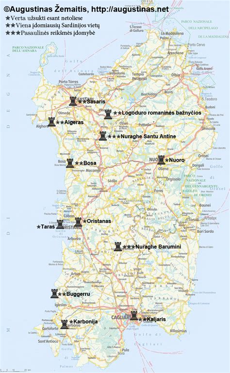 Sardinijos žemėlapis