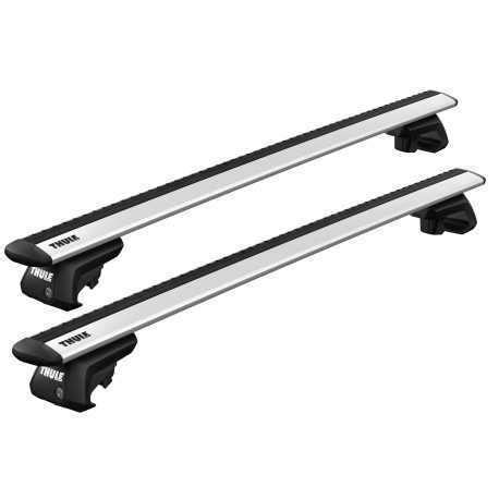 Thule Evo WingBar stogo skersinių aliuminio profilio pjūvis su BoxBeam sutvirtinimu