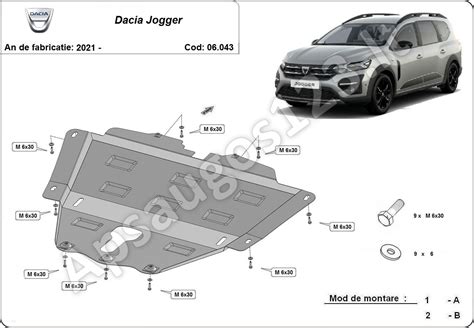 Dacia Jogger variklio ir transmisijos schema