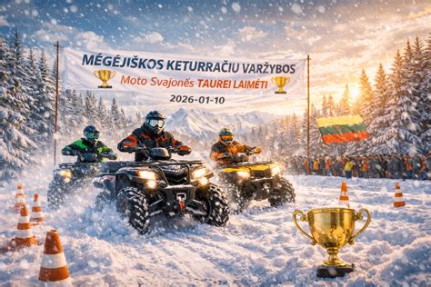 Keturračių varžybos bekelėje