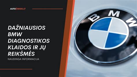 Infografika, vaizduojanti dažniausias BMW E39 diagnostikos klaidas ir jų reikšmes