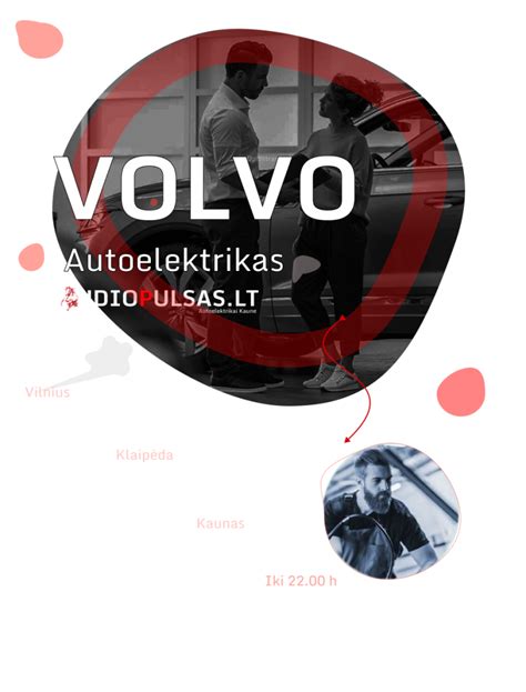Meistrai dirba prie „Volvo“ automobilio variklio