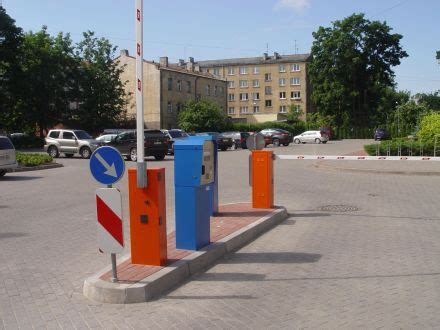 Stovėjimo aikštelės įvažiavimo ir išvažiavimo sistemos diagrama