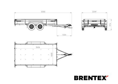 schematinis brėžinys su hidrauliškai nuleidžiama priekaba ir reguliuojamomis tvorelėmis