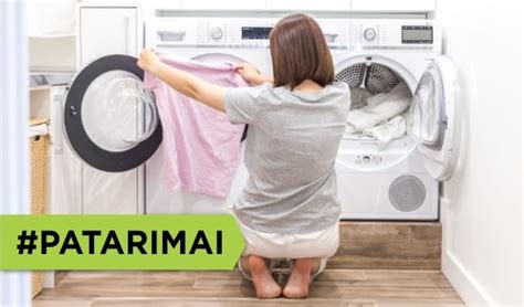 Skalbinių džiovinimo taisyklės ir patarimai infografika