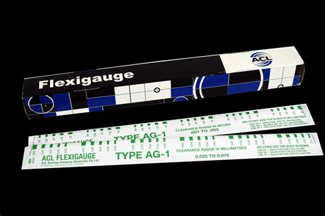 Schema, kaip naudoti Flexigauge matuoti švaistiklio guolių tarpus